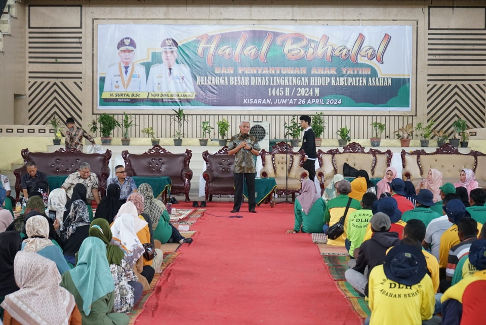 Dinas LH Kabupaten Asahan Gelar Halal&nbsp;Bihalal