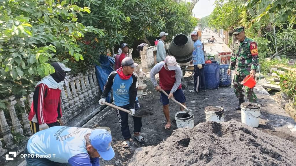 Koramil Deket Terjunkan Babinsa, Perbaiki Fasilitas&nbsp;Umum