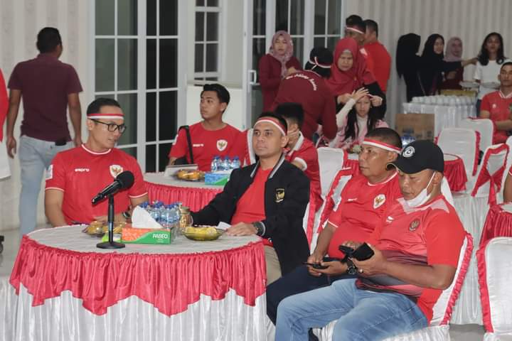 Kadispora Kabupaten Asahan Nobar Semi Final Afc U23 Asian Cup 2024 Bersama Kapolres&nbsp;Asahan