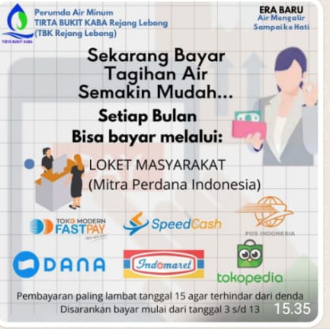 Perumda Air Minum TIRTA BUKIT KABA Rejang&nbsp;Lebong