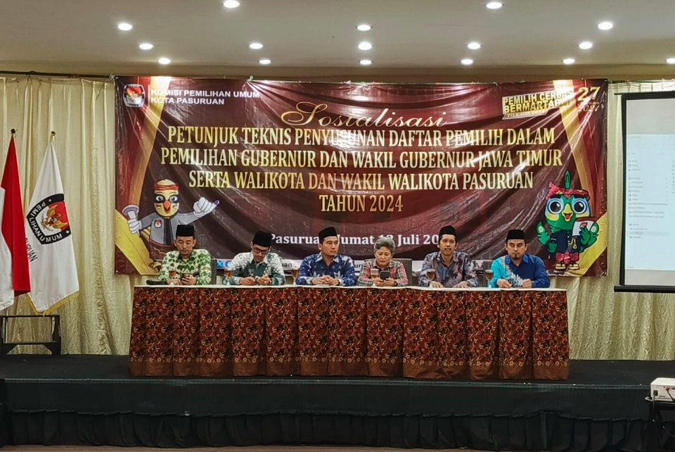 KPU Kota Pasuruan Gelar Sosialisasi Petunjuk Teknis Penyusunan Daftar&nbsp;Pemilih