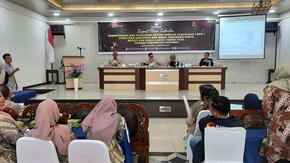 KPU Pasaman Tetapkan DPS Pilkada 2024 di Kabupaten Pasaman Sebanyak&nbsp;219.472