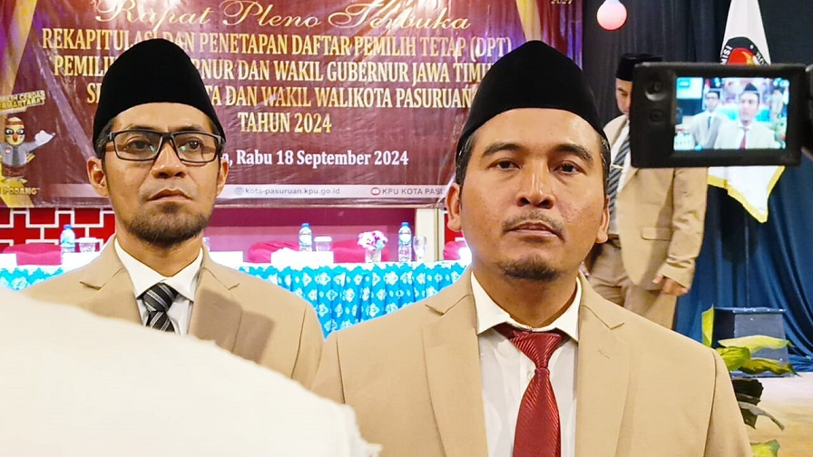 KPU Kota Pasuruan Tetapkan 153.678 Daftar Pemilih Tetap