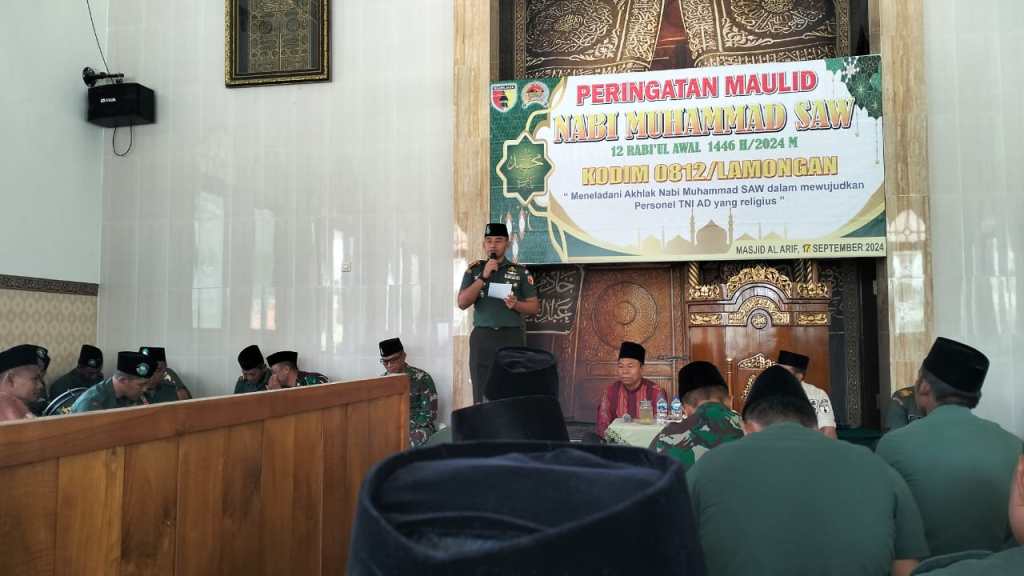 Kodim Lamongan Gelar Peringatan Maulid Nabi