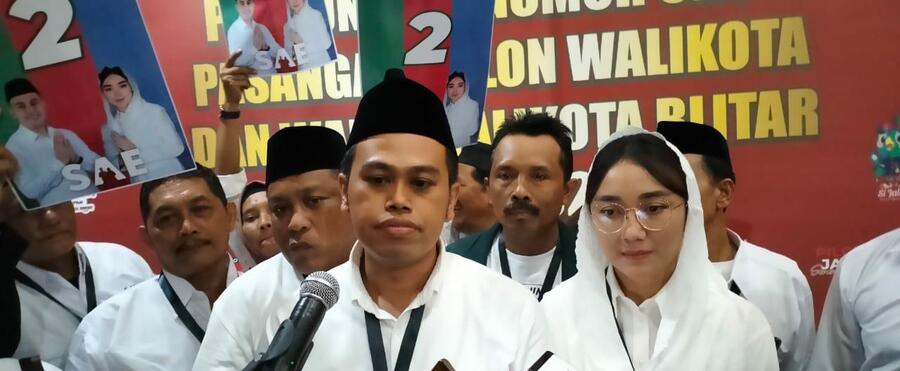Dapat Nomor Urut 2 di Pilkada Kota Blitar, Pasangan Ibin-Elim: Kami Akan Memajukan Kota&nbsp;Blitar!