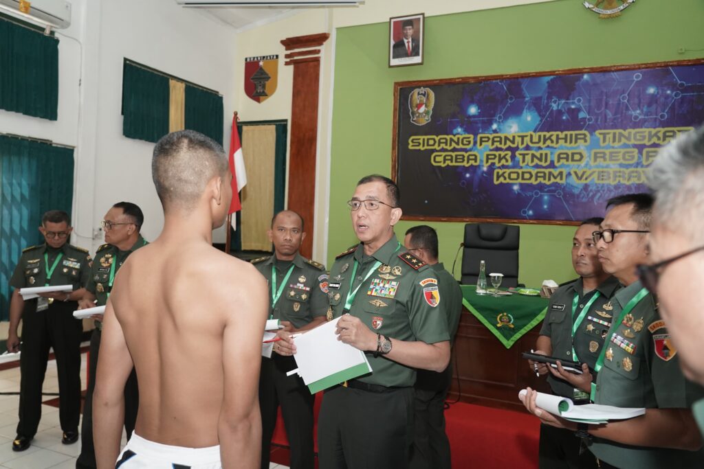 Pilih Calon Terbaik Prajurit TNI-AD, Mayjen TNI Rudy Saladin Pimpin Sidang Pantukhir Caba