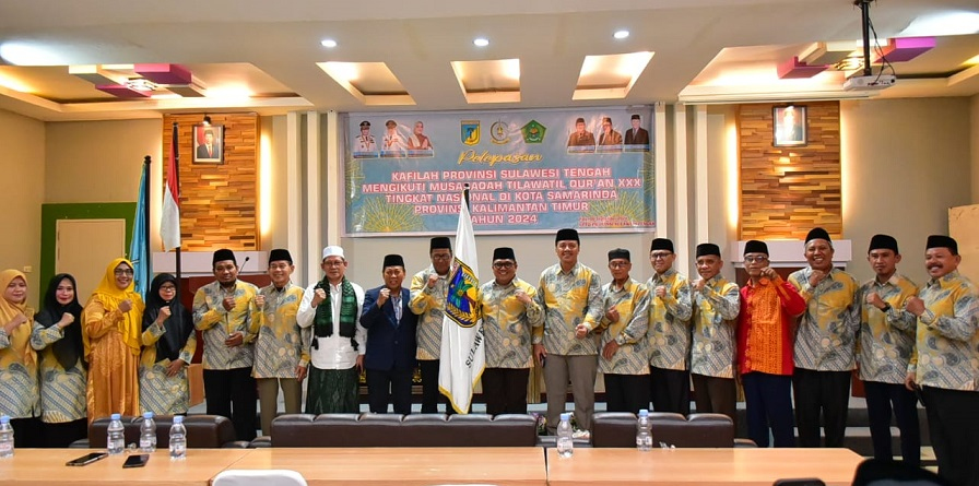Khafilah Sulteng Dilepas untuk Ikuti MTQ XXX di Samarinda